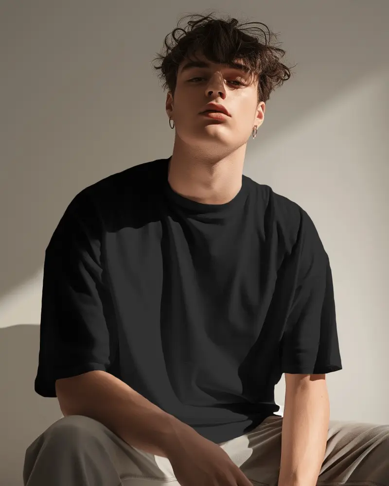 genz-model-with-curly-hair-posing-in-tshirt-mockup-0270 (33).webp