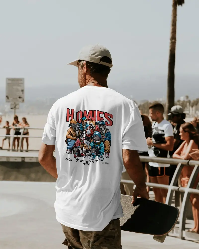 Doodly Clothing Men's Oversize Homies T-Shirt