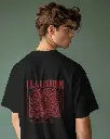Doodly Clothing Men's illusion Oversize T-Shirt