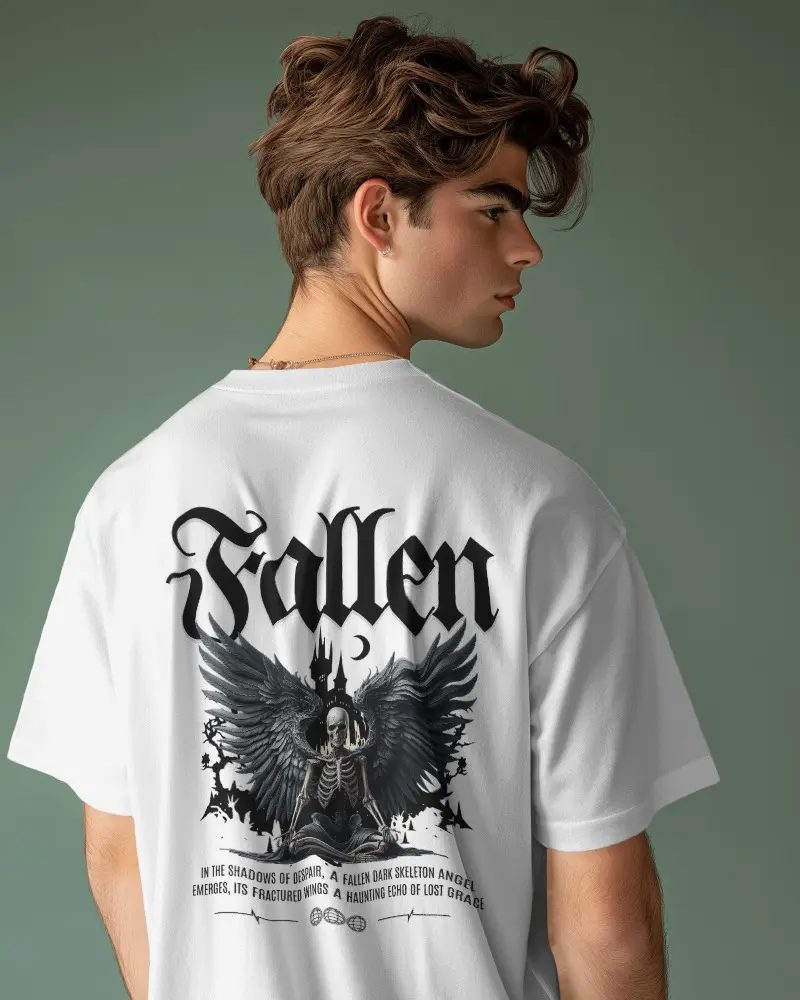 Doodly Clothing Men's Oversize Fallen T-Shirt
