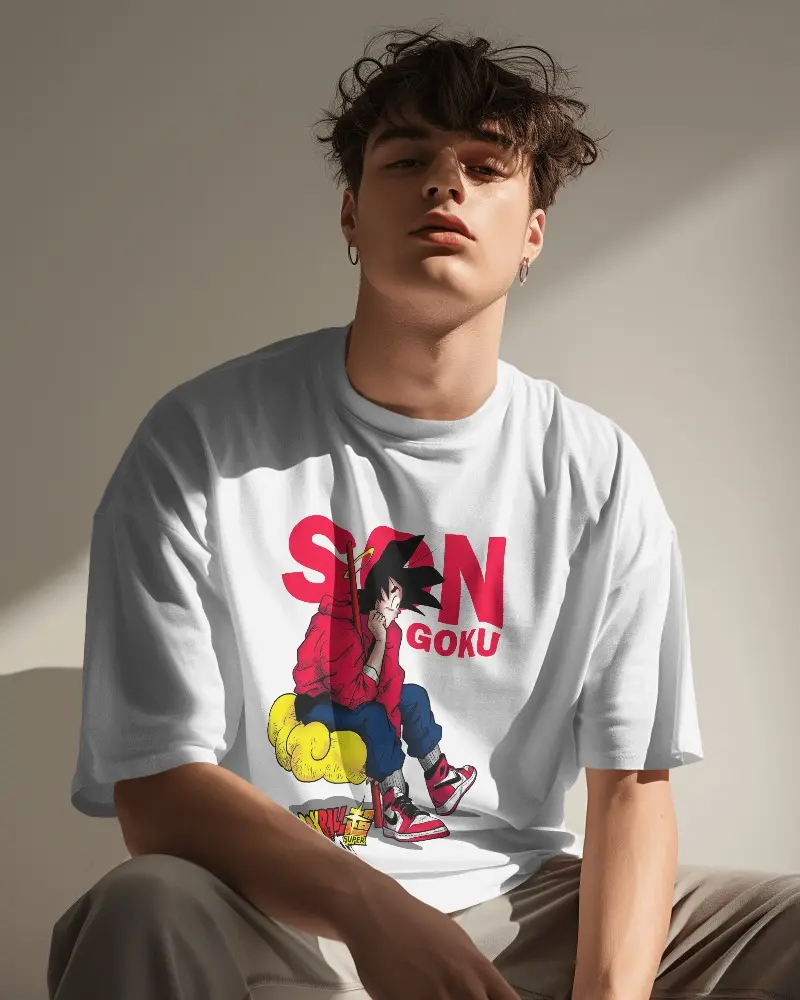 Doodly Clothing Men's GOKU Oversized T-Shirt
