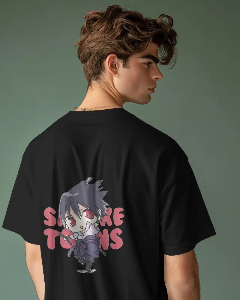 Doodly Clothing Men's Sasuke Oversized T-Shirt