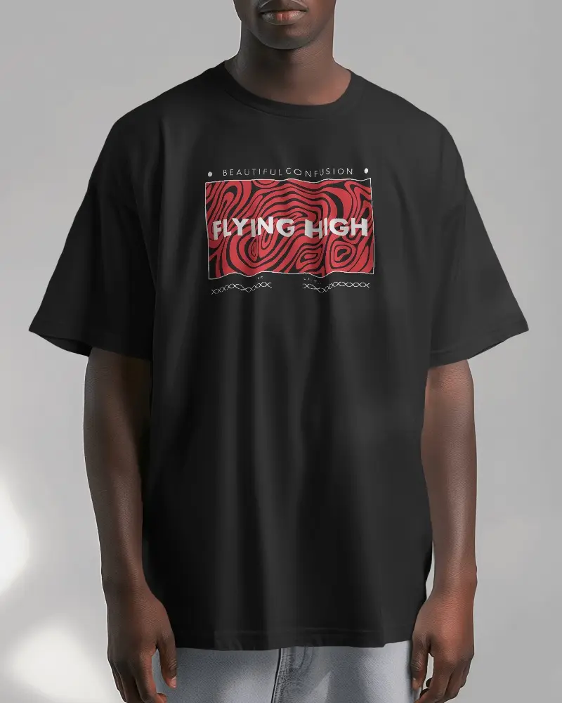 Doodly Clothing Flying High Men's Oversize T-Shirt