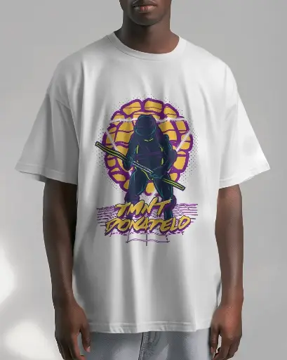 Doodly Clothing Men's Ninja Turtle Oversized T-Shirt
