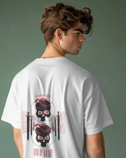 Doodly Clothing Men's Conquer Oversize T-Shirt