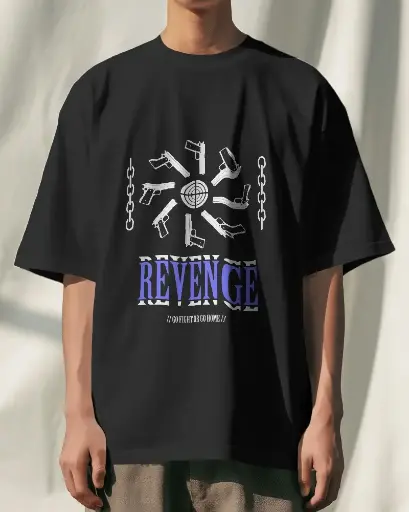 Doodly Clothing Men's Revenge Oversize T-Shirt