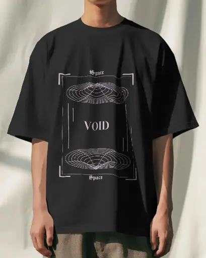 Doodly Clothing Men's Void Oversize T-Shirt